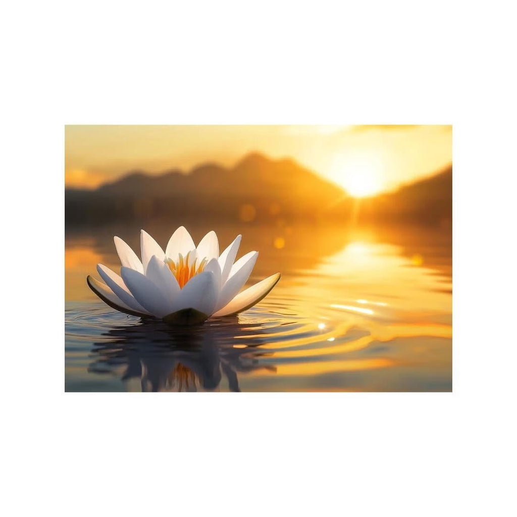 Mudket Framed Canvas Wall Art, White Orchid Candles Zen Stones Wall Decor, Elegant Calming Spa Floral Waterproof Art Prints for Bathroom Bedroom Living Room Home Decor - 18"L x 12"W
