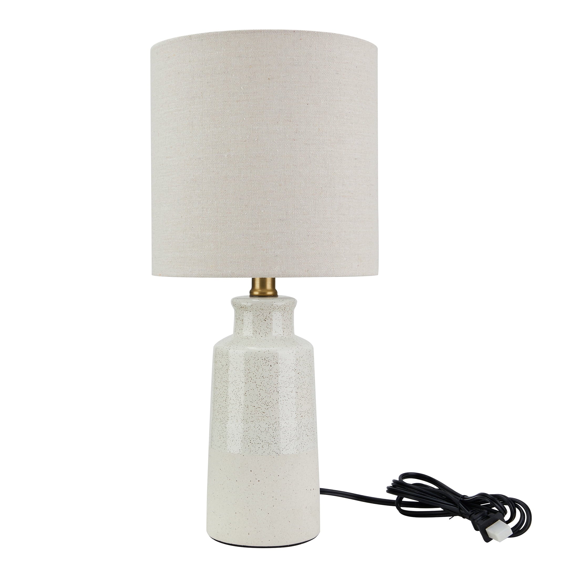 Better Homes &amp; Gardens 17" Reactive Glaze Ceramic Table Lamp with Off-White Shade